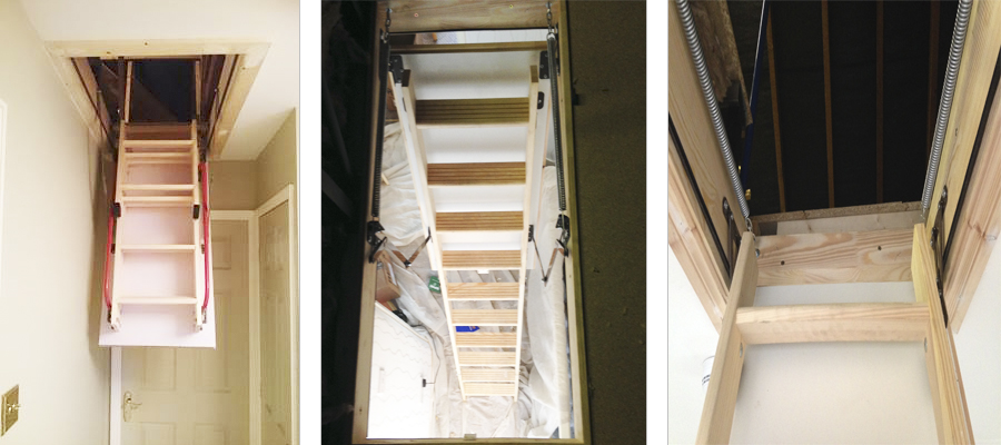 timber loft ladders